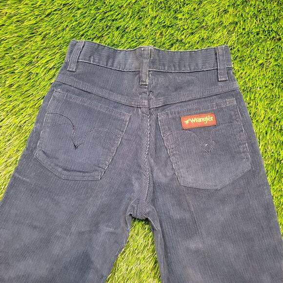 Deadstock Vintage 70s Wrangler Corduroys Womens 25x33 Talon Zip USA NOS Slim Fit - Picture 8 of 9
